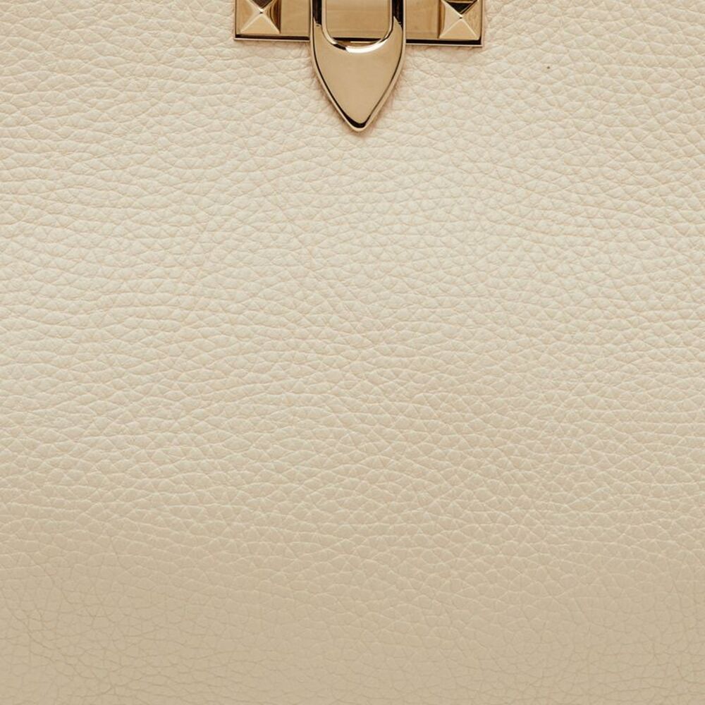 Valentino Rockstud Cream Leather Hobo - Picture 5 of 7